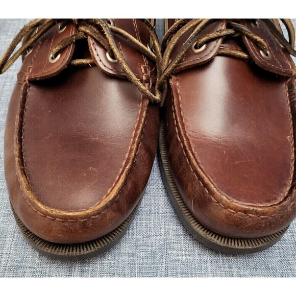 G.H. Bass Seafarer Classic Boat Shoes  Docksiders Caramel Brown Men's 10M - Picture 12 of 13